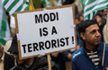 Protest outside 10 Downing Street against Modis visit to UK